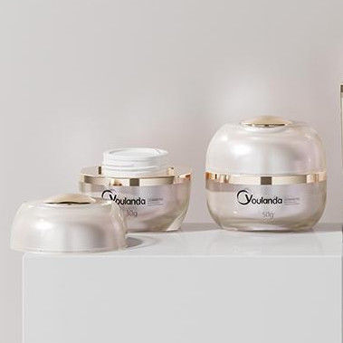 satın al Özel Akrilik Boş Krem Kapı 30g 50g Maske Çift Duvarlı Krem Kavanozu online manufacture