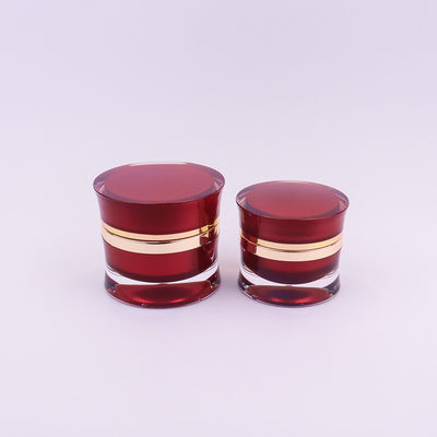 satın al Akrilik Çift Duvarlı Kozmetik Kavanozlar 30g 50g Kapaklı Boş Plastik Kavanozlar Kozmetik Krem Kavanoz online manufacture