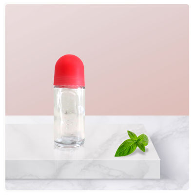50ml Deodorant Şişeleri İçin Cam Roller Ball Plastik Yeniden Doldurabilir Parfüm