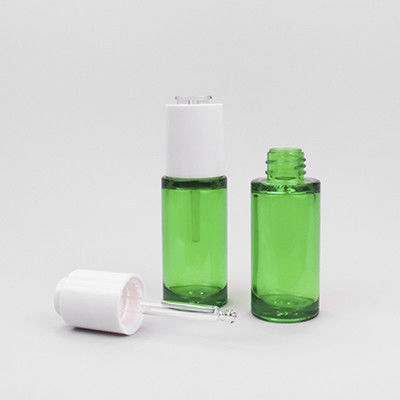 30ml Parlak Yeşil Kozmetik Esseriyel Yağlar İçin Damla Şişeleri