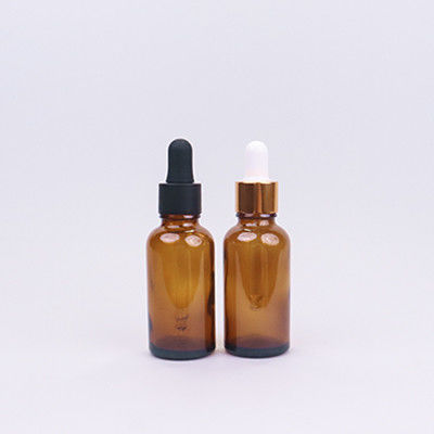 Esans Yağı Yeniden Doldurulabilir Amber Cam Damla Şişe 60ml Alüminyum Kapaklı
