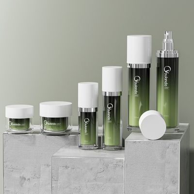 30ml 50ml 120ml Akrilik Yüz Kremi Kavanoz ve Losyon Şişe Set Kozmetik Paket Şişe