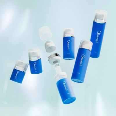 30ml 50ml 80ml 00ml 150ml 200ml Plastik havasız şişe 10 pompa başlı PP havasız şişe seti
