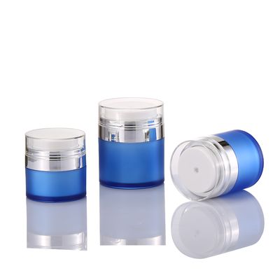 Lüks 15ml 30ml 50ml Çift Duvarlı Havasız Kavanozlar Boş Losyon Kavanozlar Eko Dostu Kozmetik Kavanoz Plastik Kap