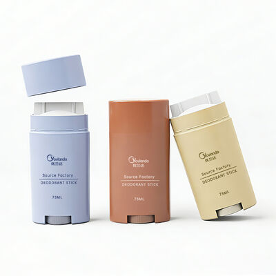 75g Deodorant Çubuk Konteyner Kozmetik PP Boş Deodorant Ambalajı Katı Ambalaj